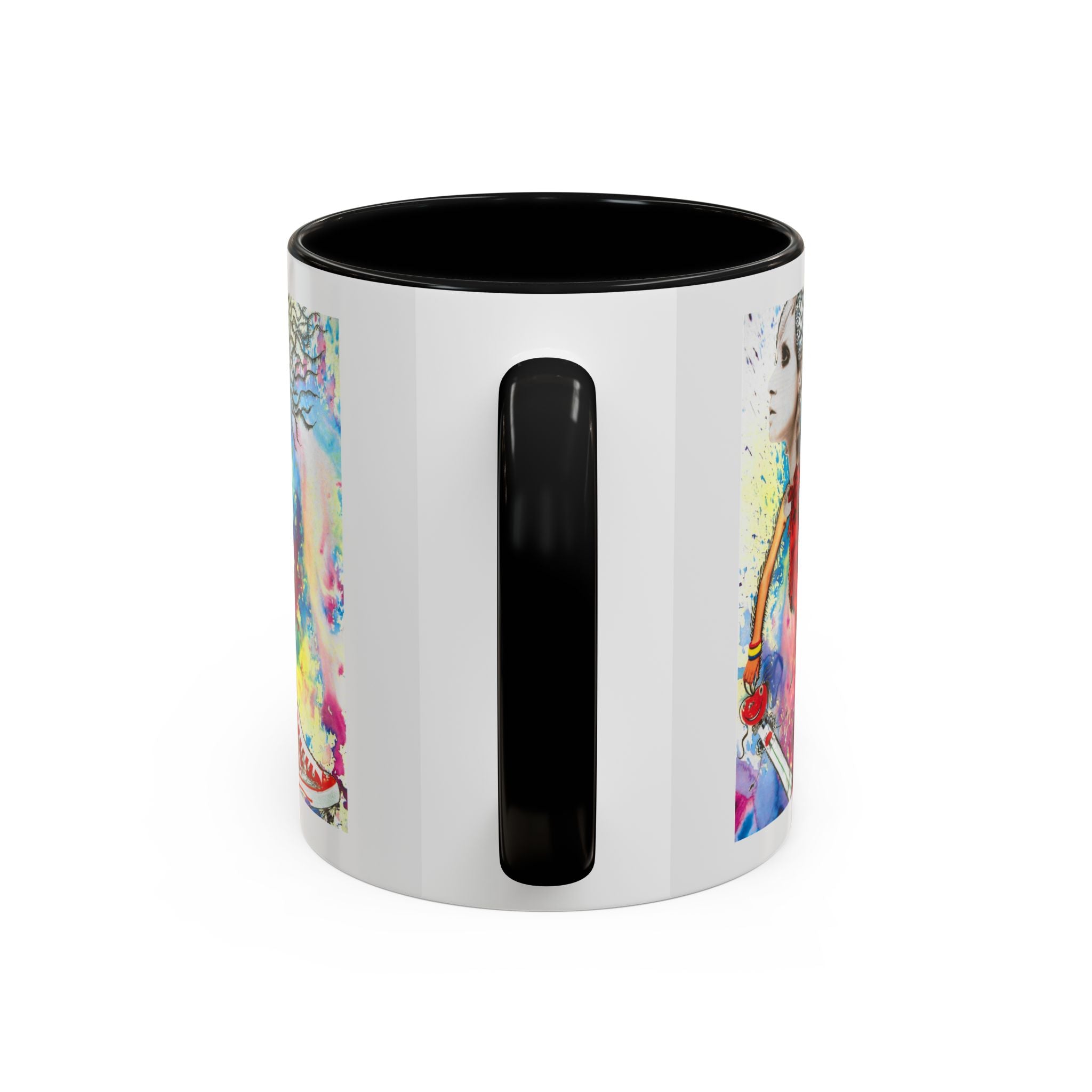 Colorful Abstract Woman Portrait Mug | Accent Coffee Mug