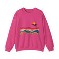 Desert Sunset Landscape Sweatshirt | Sunset Dunes with Road and Bird