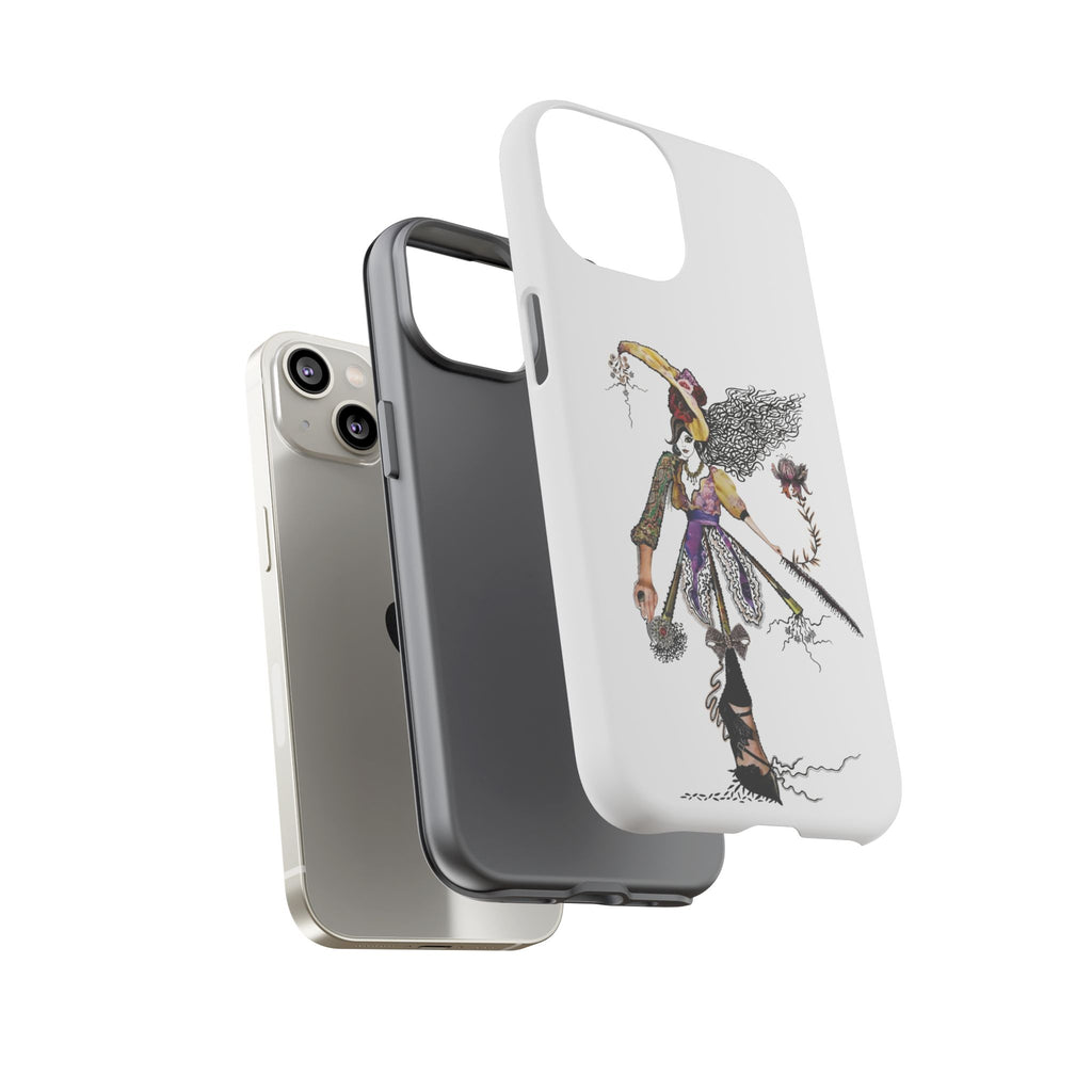 Victorian Witch Illustration Phone Case | iPhone Rugged Case