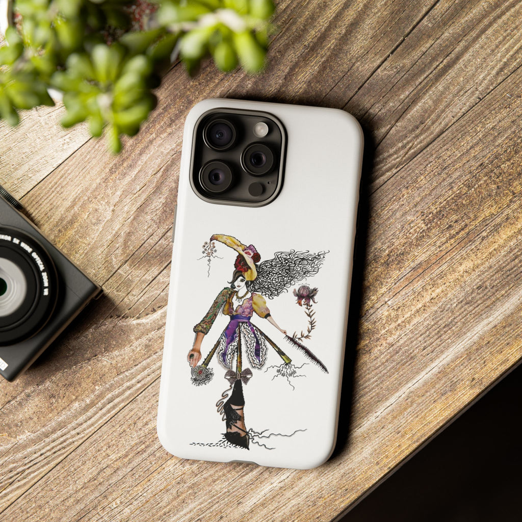 Victorian Witch Illustration Phone Case | iPhone Rugged Case