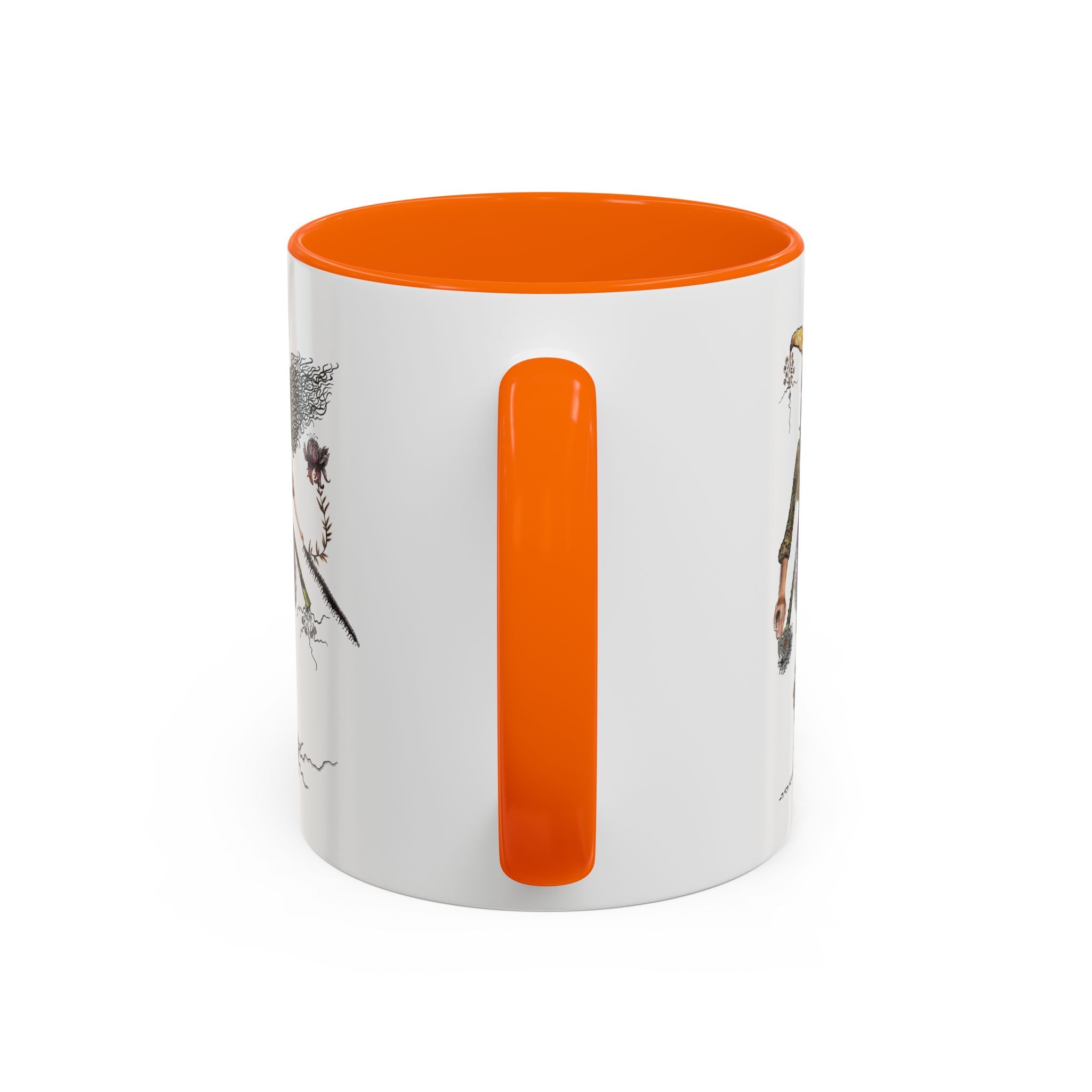 Whimsical Witch Illustration Mug | Accent Coffee Mug 11oz 15oz