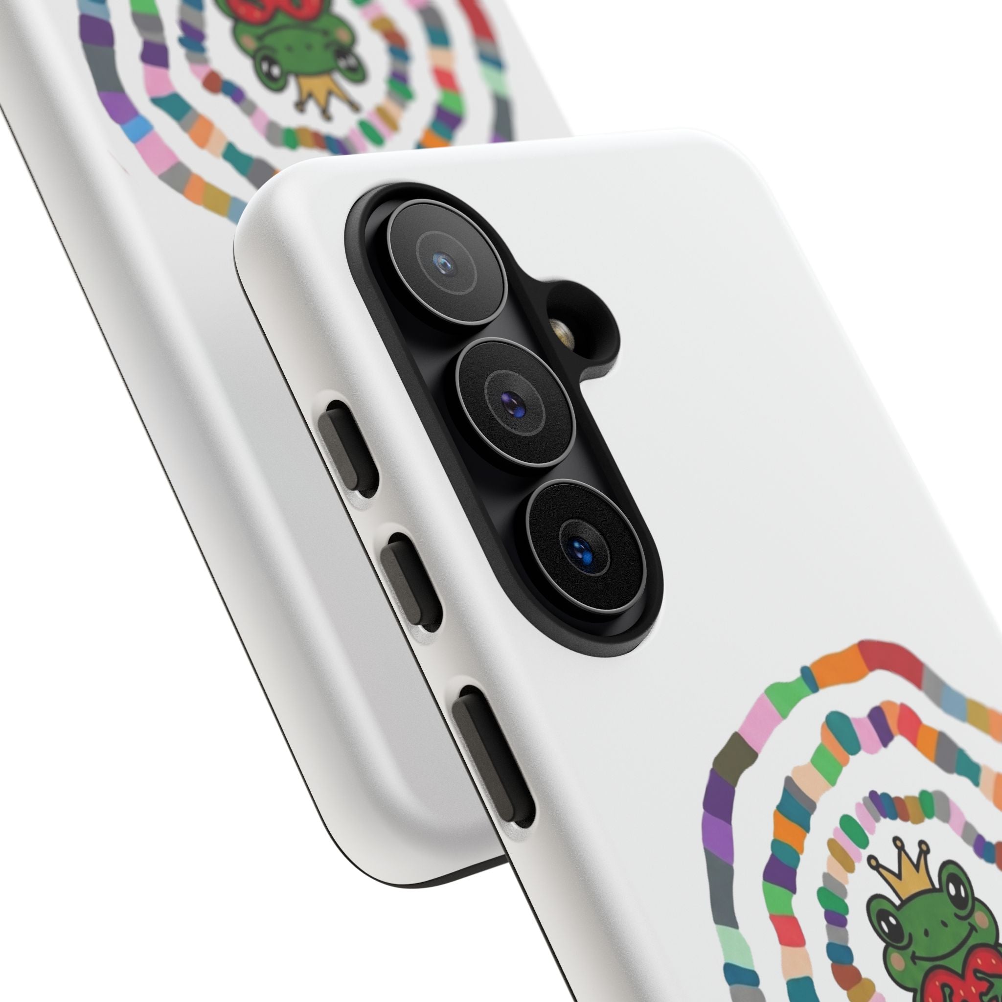 Frog Heart Spiral Tough Case | Colorful Concentric Ring Phone Case