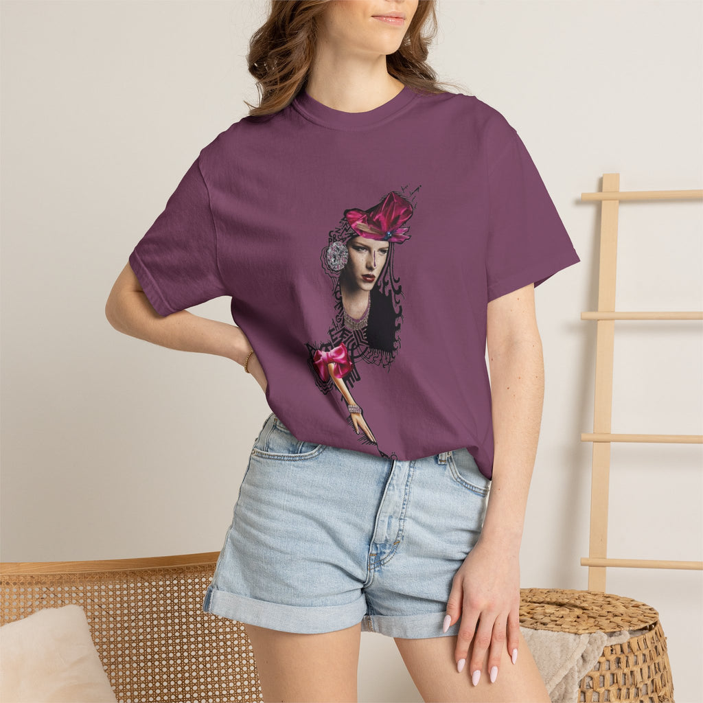 Victorian Rose Portrait T-Shirt