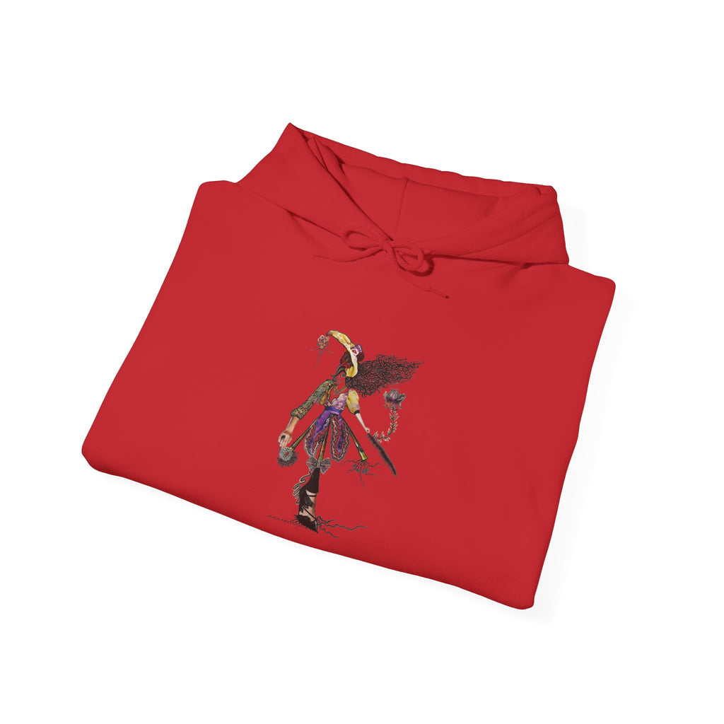 Hoodie — Gothic Angel Warrior Illustration Pullover