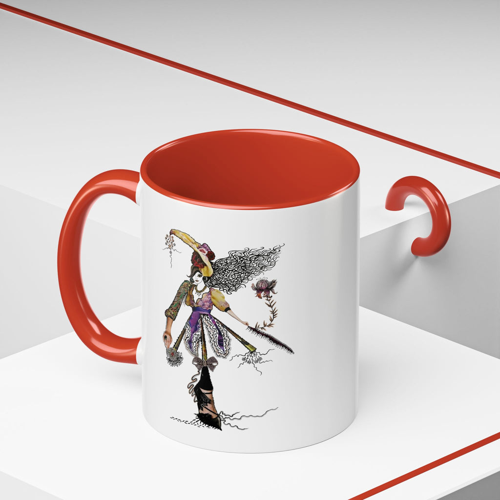 Whimsical Witch Illustration Mug | Accent Coffee Mug 11oz 15oz