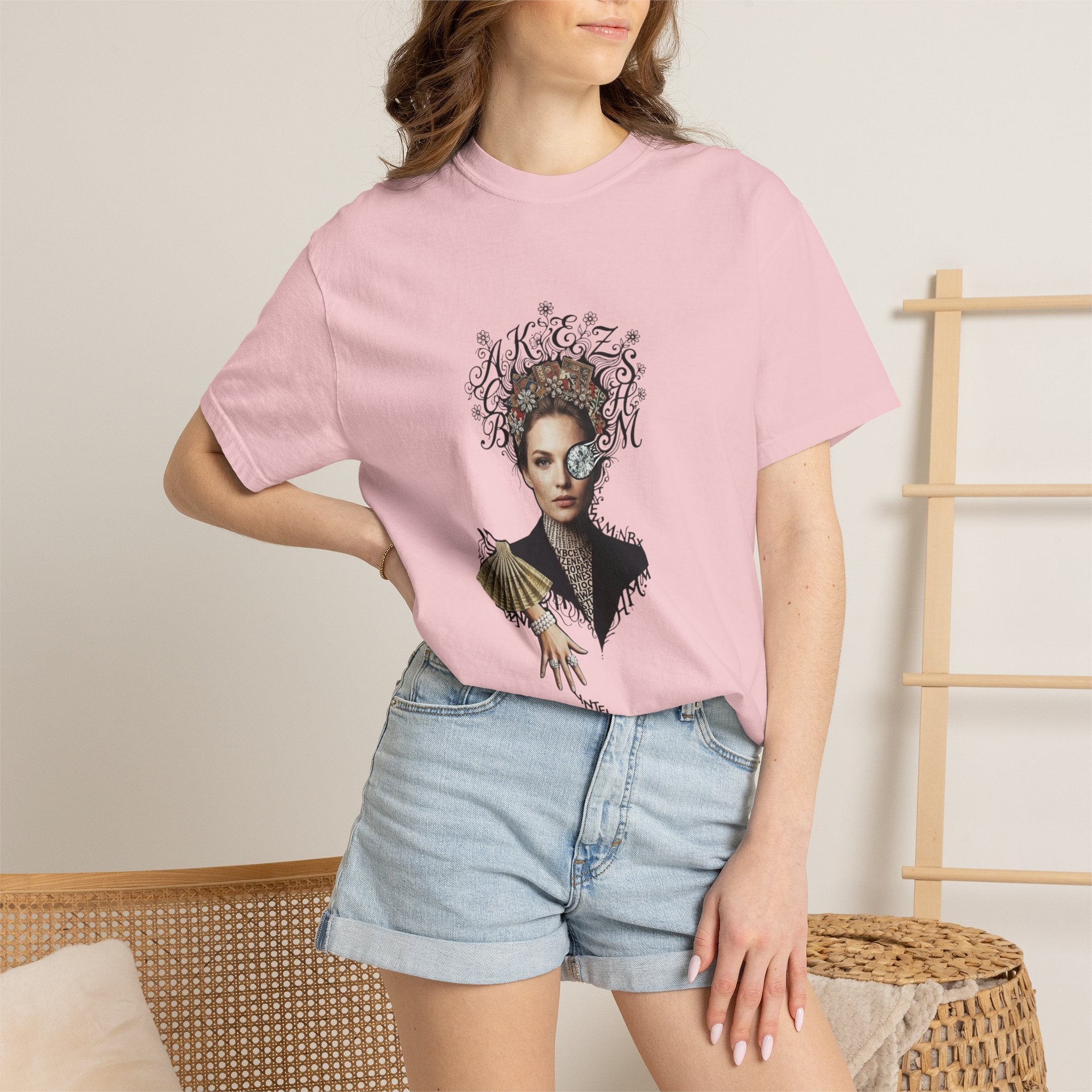 Artistic Femme Portrait T‑Shirt — 'No. 1' Fashion Graphic Tee