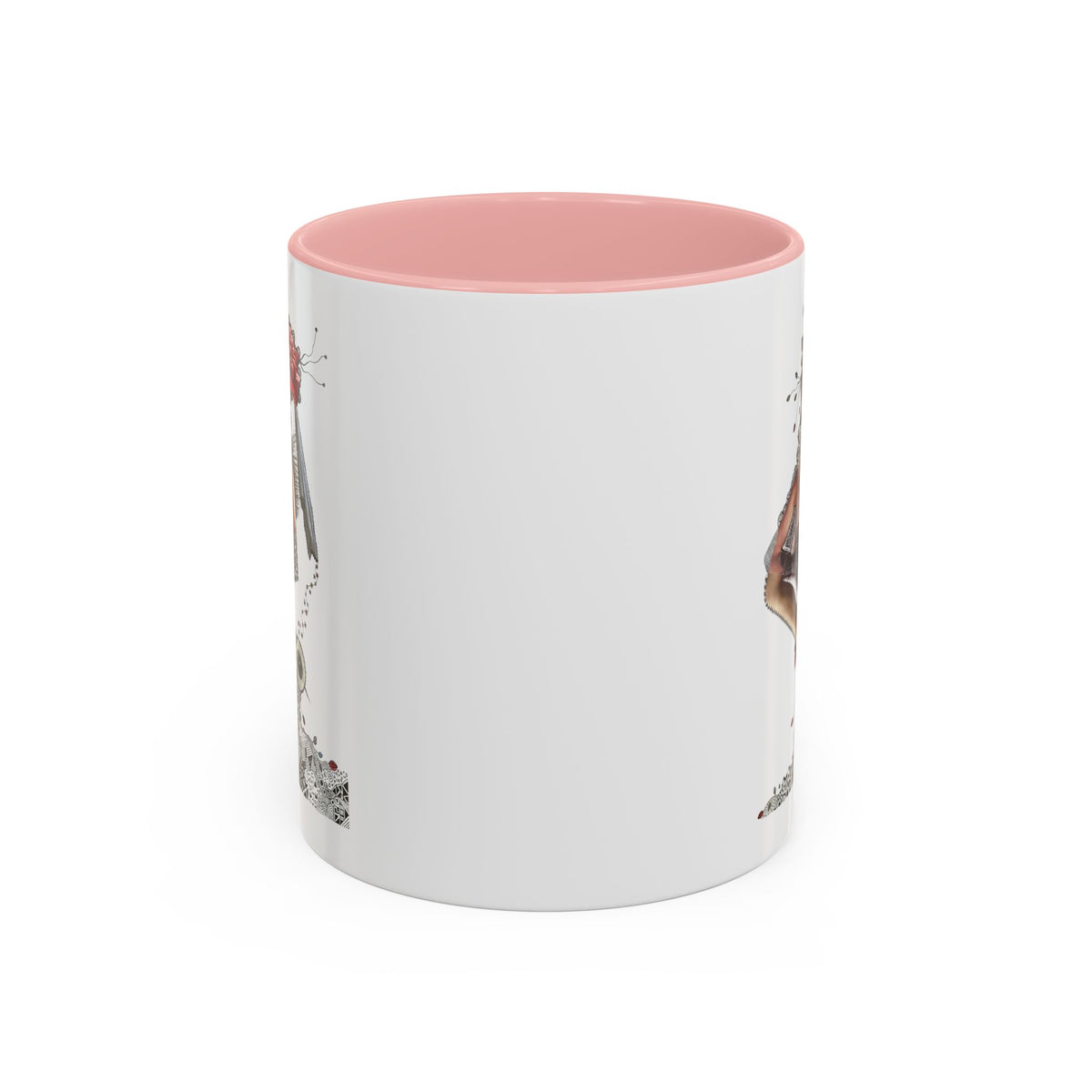 Floral Skull Pinup Mug | Accent Coffee Mug
