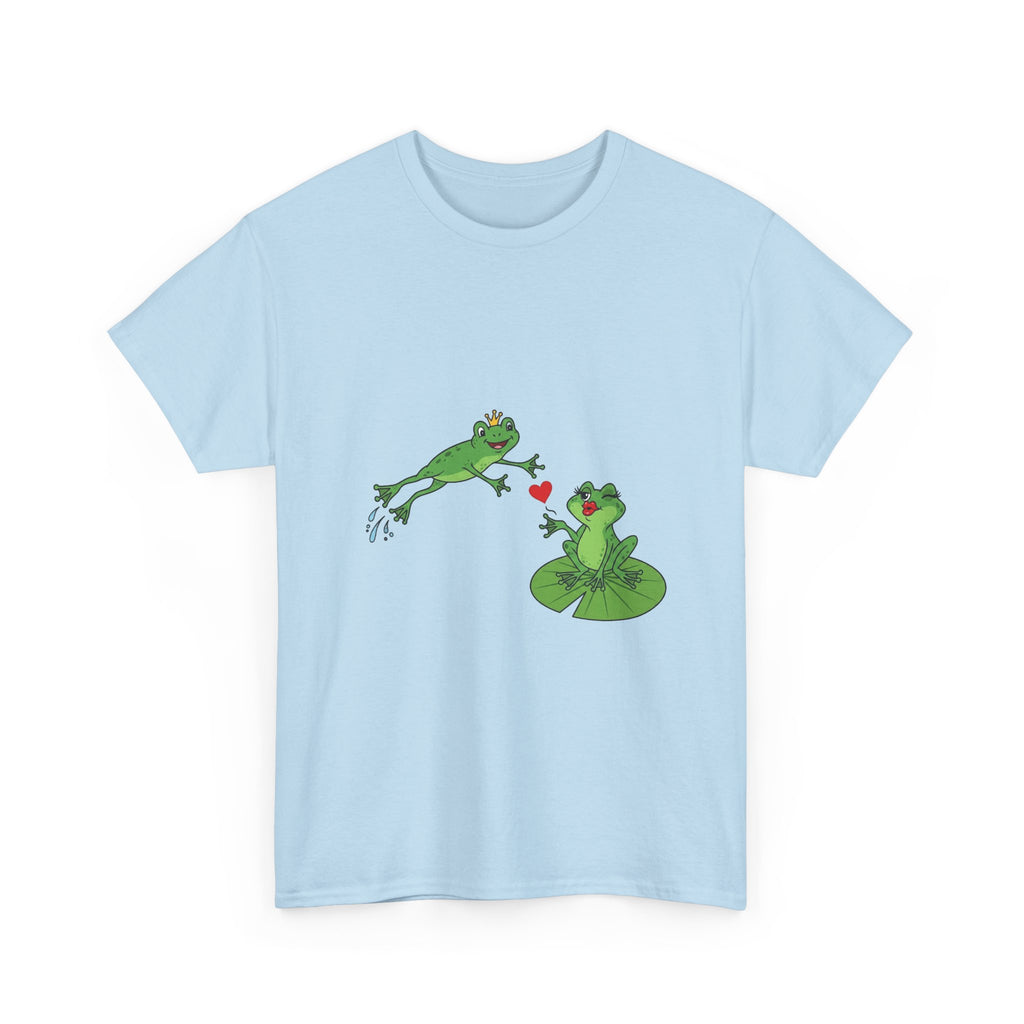 Kissing Frogs Tee | Romantic Frog Lily Pad Illustration