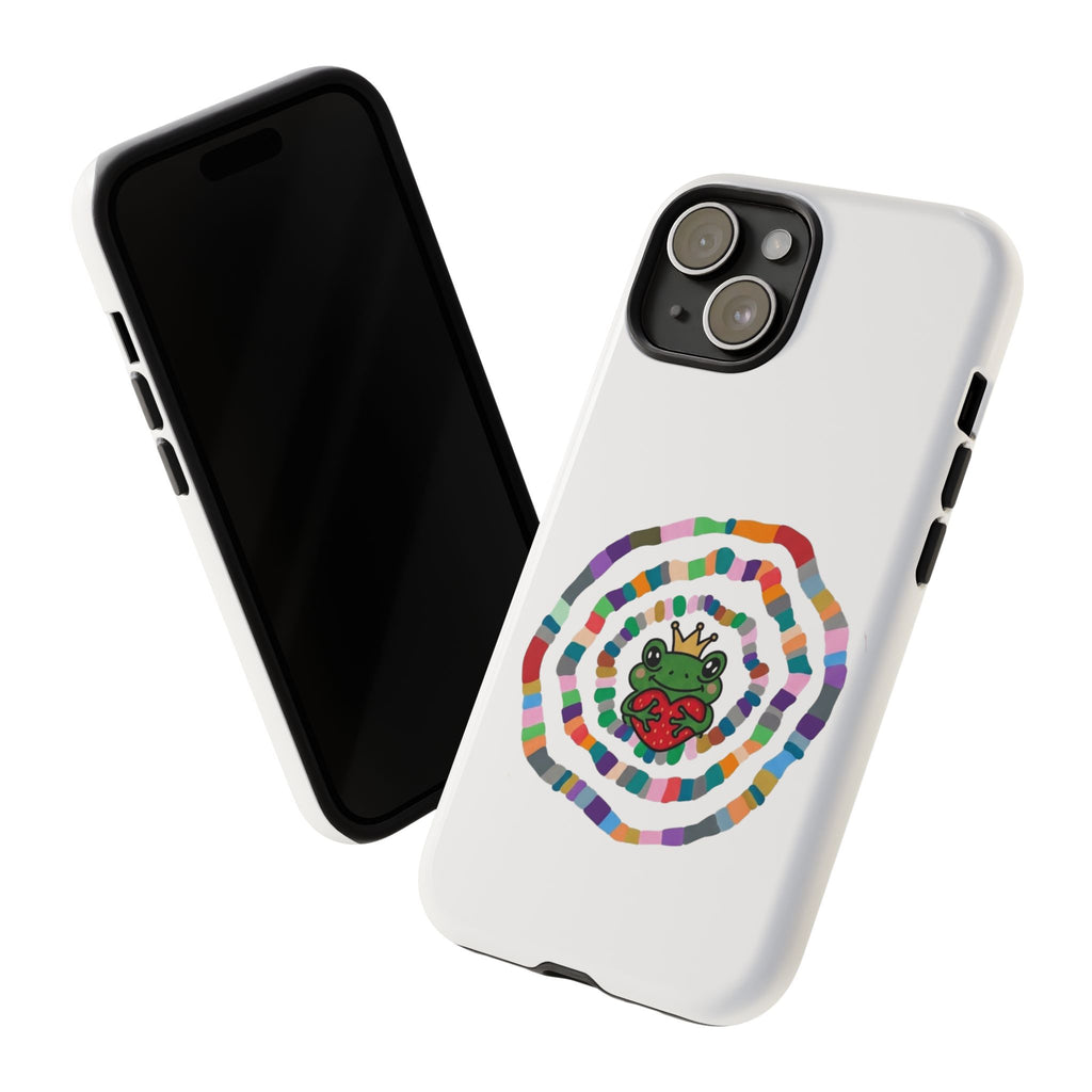 Frog Heart Spiral Tough Case | Colorful Concentric Ring Phone Case