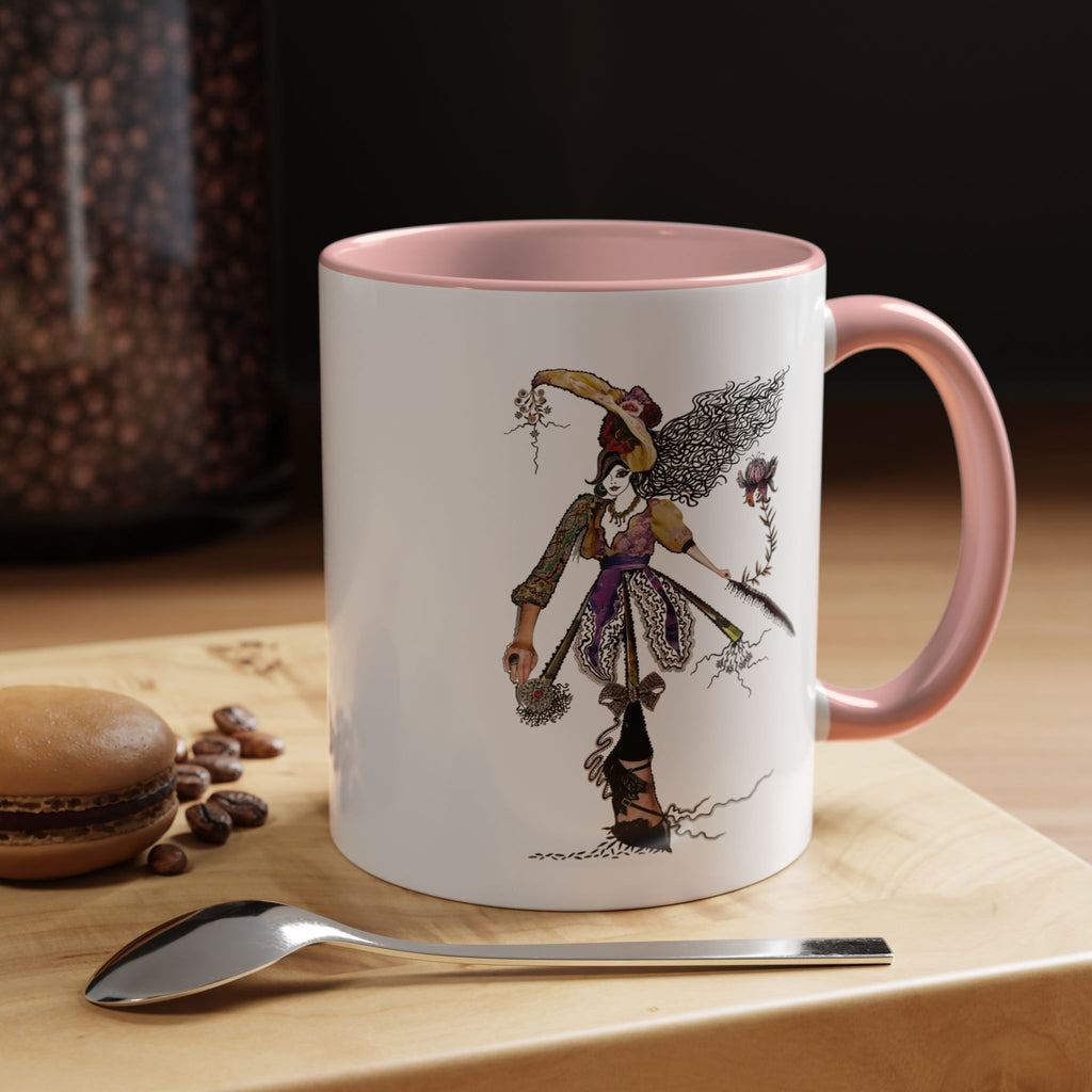 Whimsical Witch Illustration Mug | Accent Coffee Mug 11oz 15oz