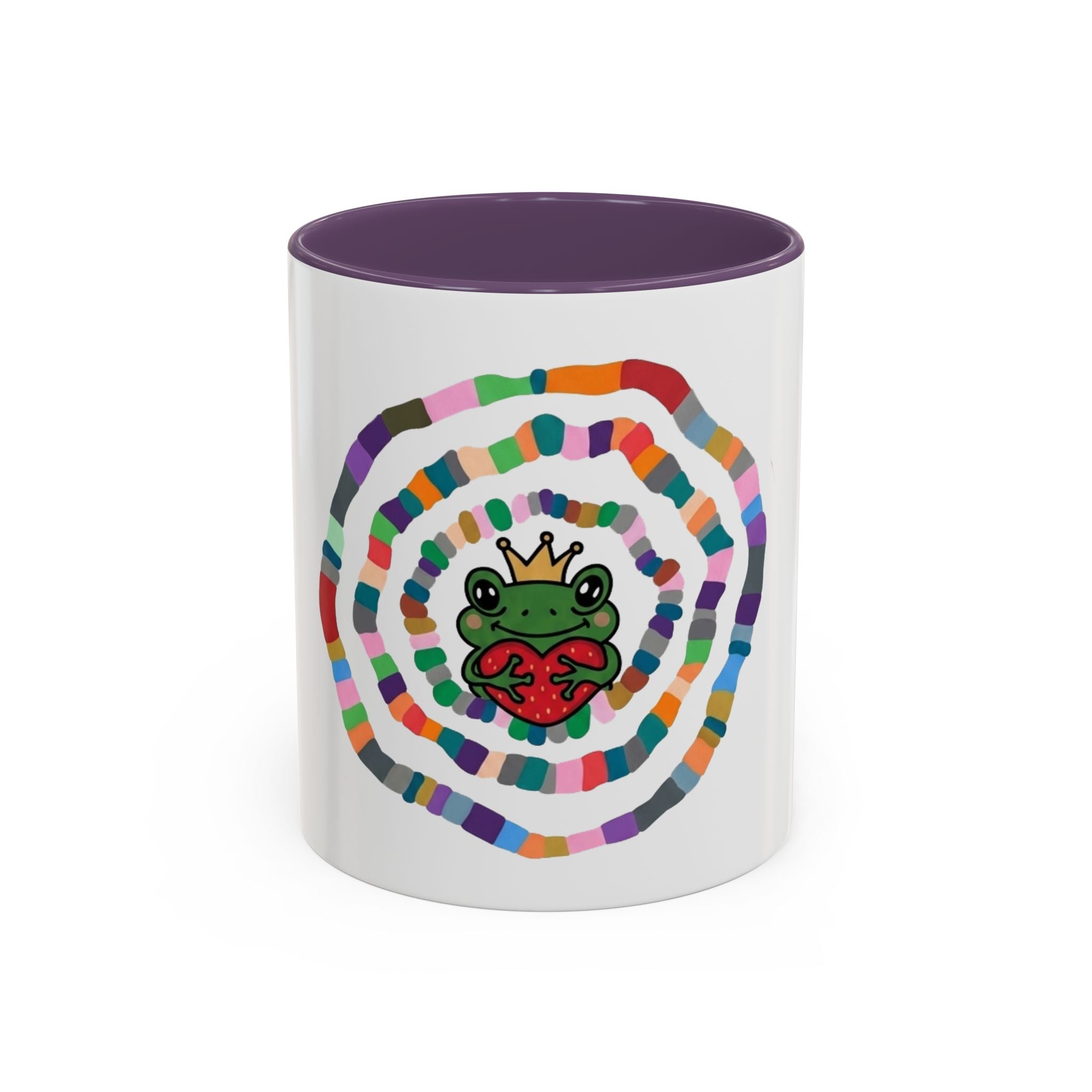 Colorful Crowned Frog Heart mug | Accent Coffee Mug 11oz 15oz