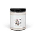 Soy Candle — Multicolor Concentric Rose Graphic, 9oz Scented Jar