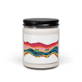 Soy Candle — Whimsical Sunset Frogs Scented Jar (9oz)