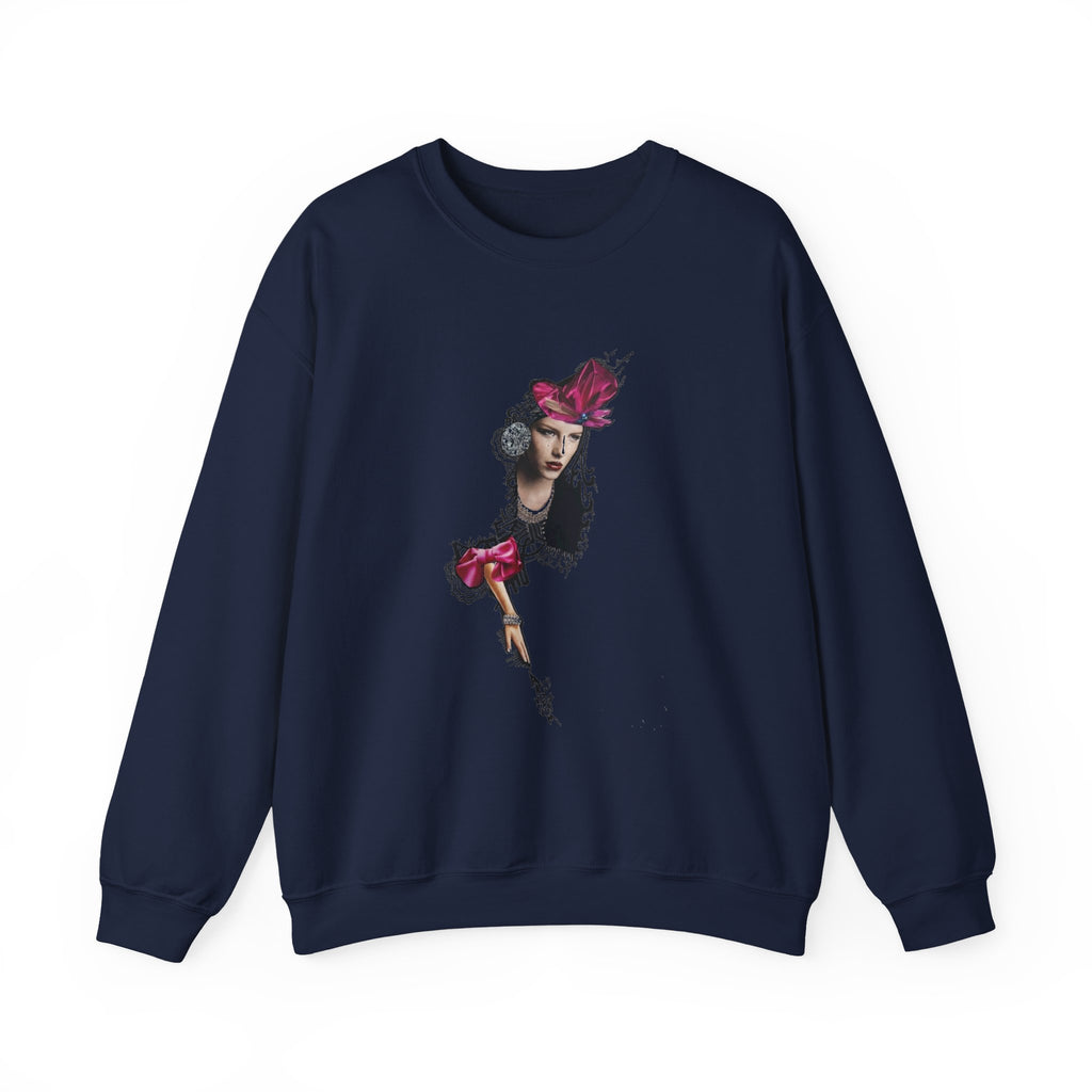 Vintage Floral Lady Portrait Sweatshirt