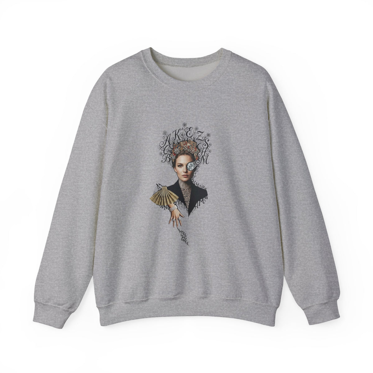 Queen of Hearts Portrait Crewneck Sweatshirt