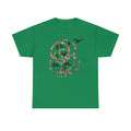 Colorful Tape Swirl with Flying Birds T-Shirt | Abstract Graphic Tee