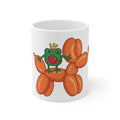 Frog Prince on Balloon Dog Mug | Cute Cartoon Heart Crown