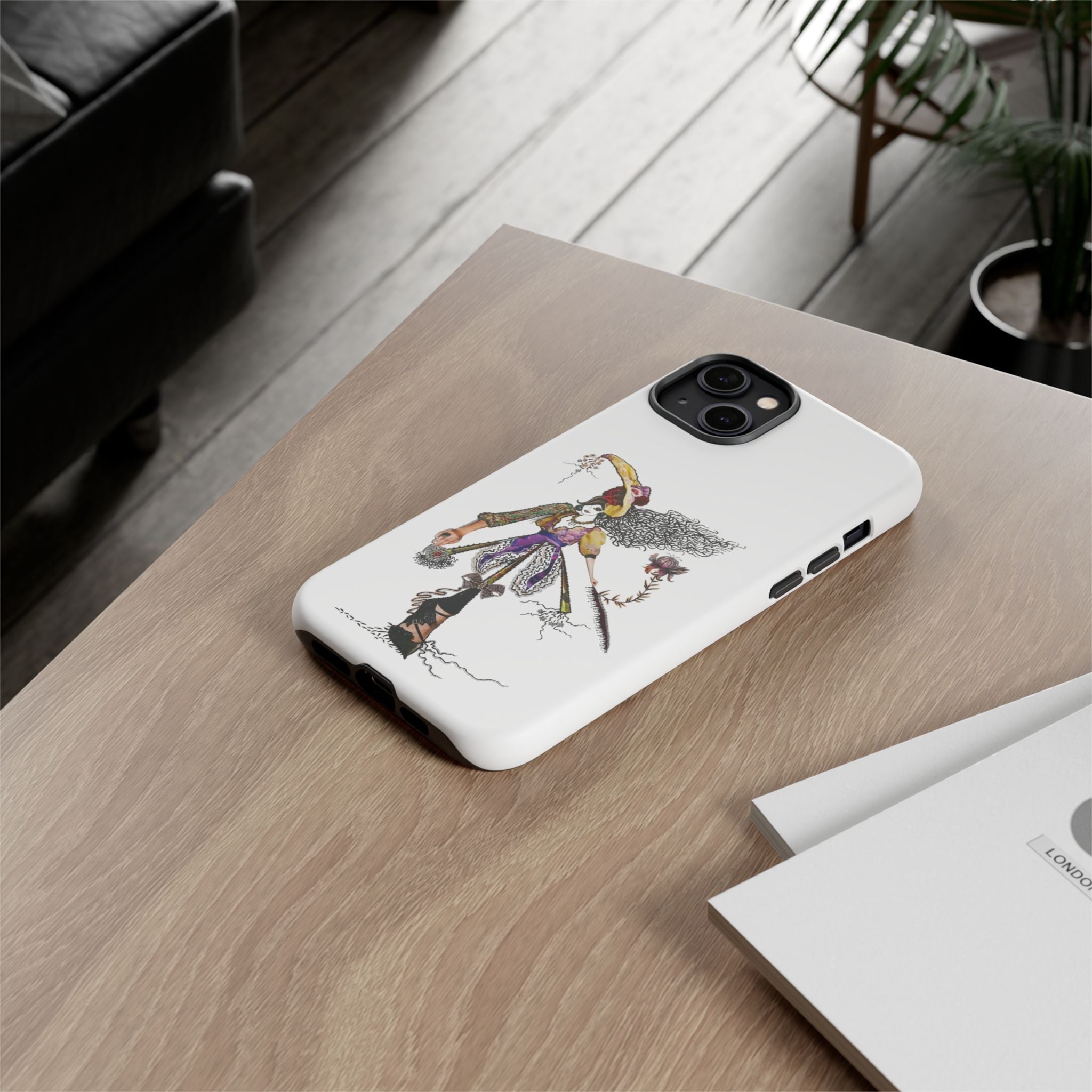 Victorian Witch Illustration Phone Case | iPhone Rugged Case