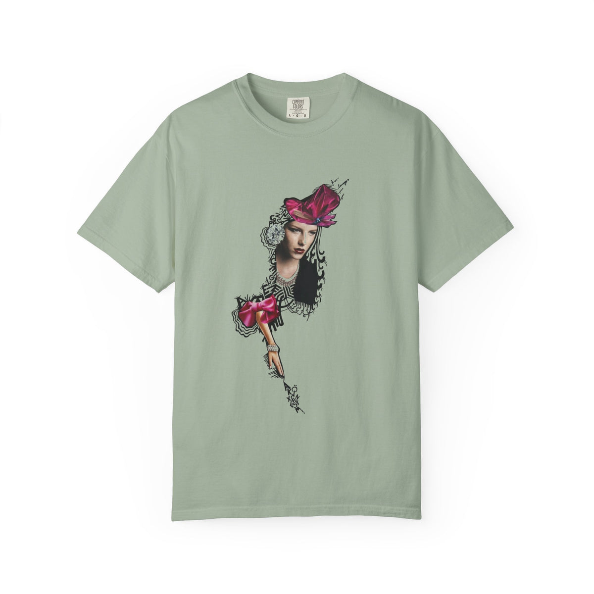 Victorian Rose Portrait T-Shirt