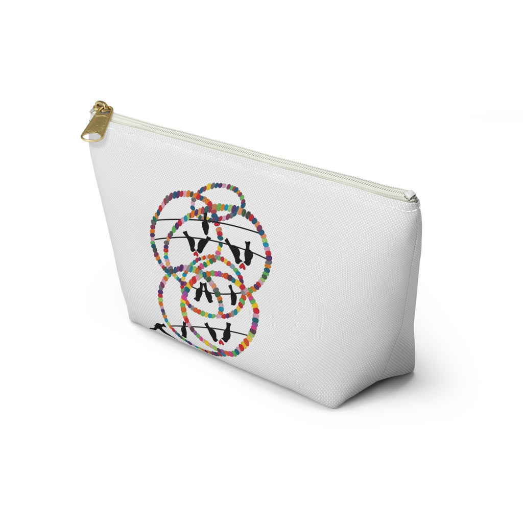 Hula Hoop Silhouette Accessory Pouch | T-Bottom Cosmetic Bag