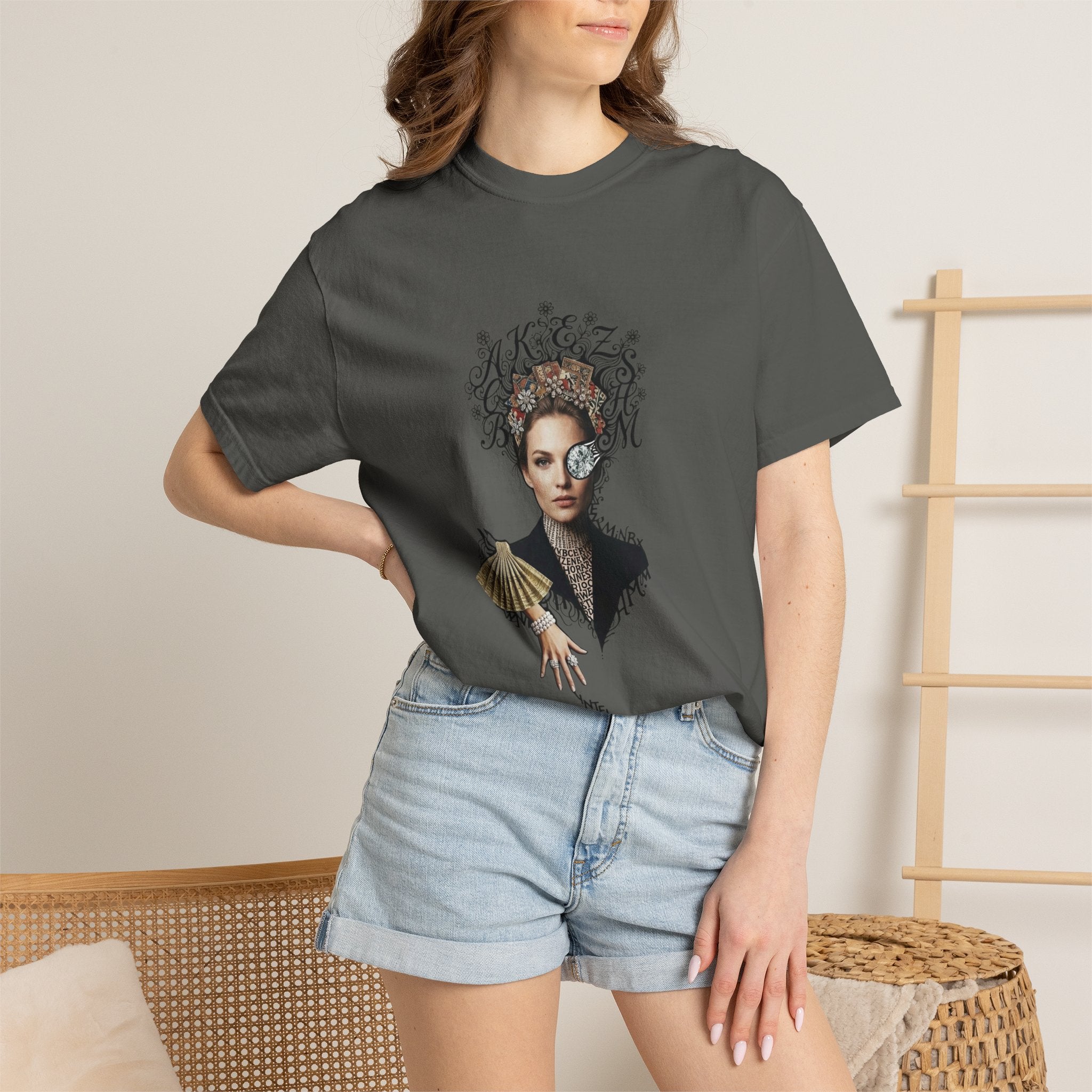 Artistic Femme Portrait T‑Shirt — 'No. 1' Fashion Graphic Tee
