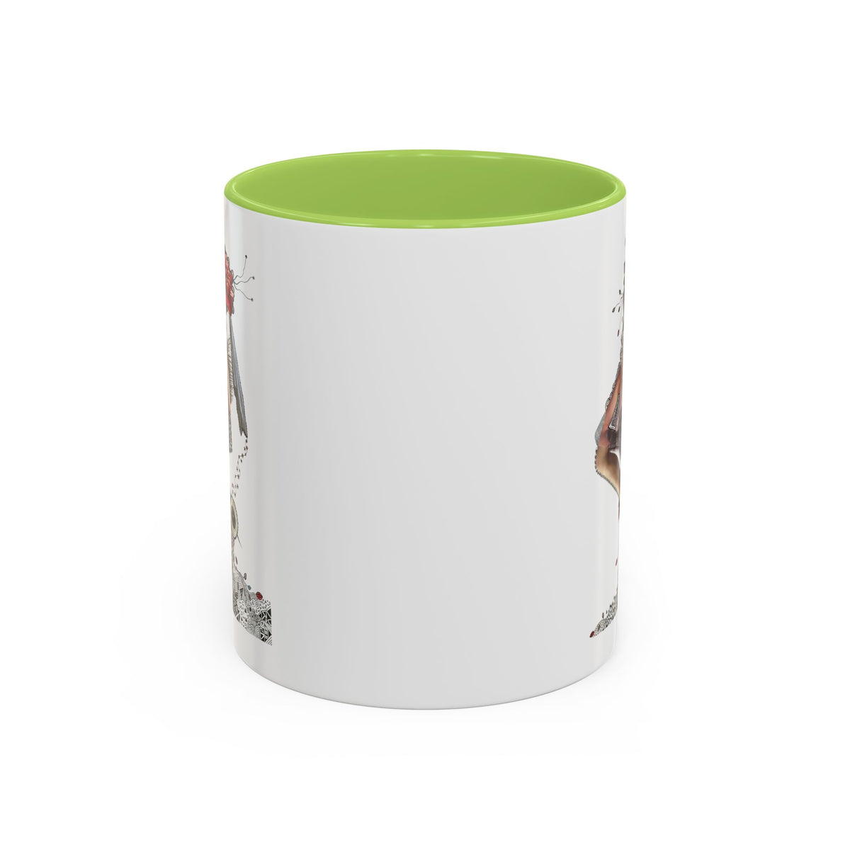 Floral Skull Pinup Mug | Accent Coffee Mug