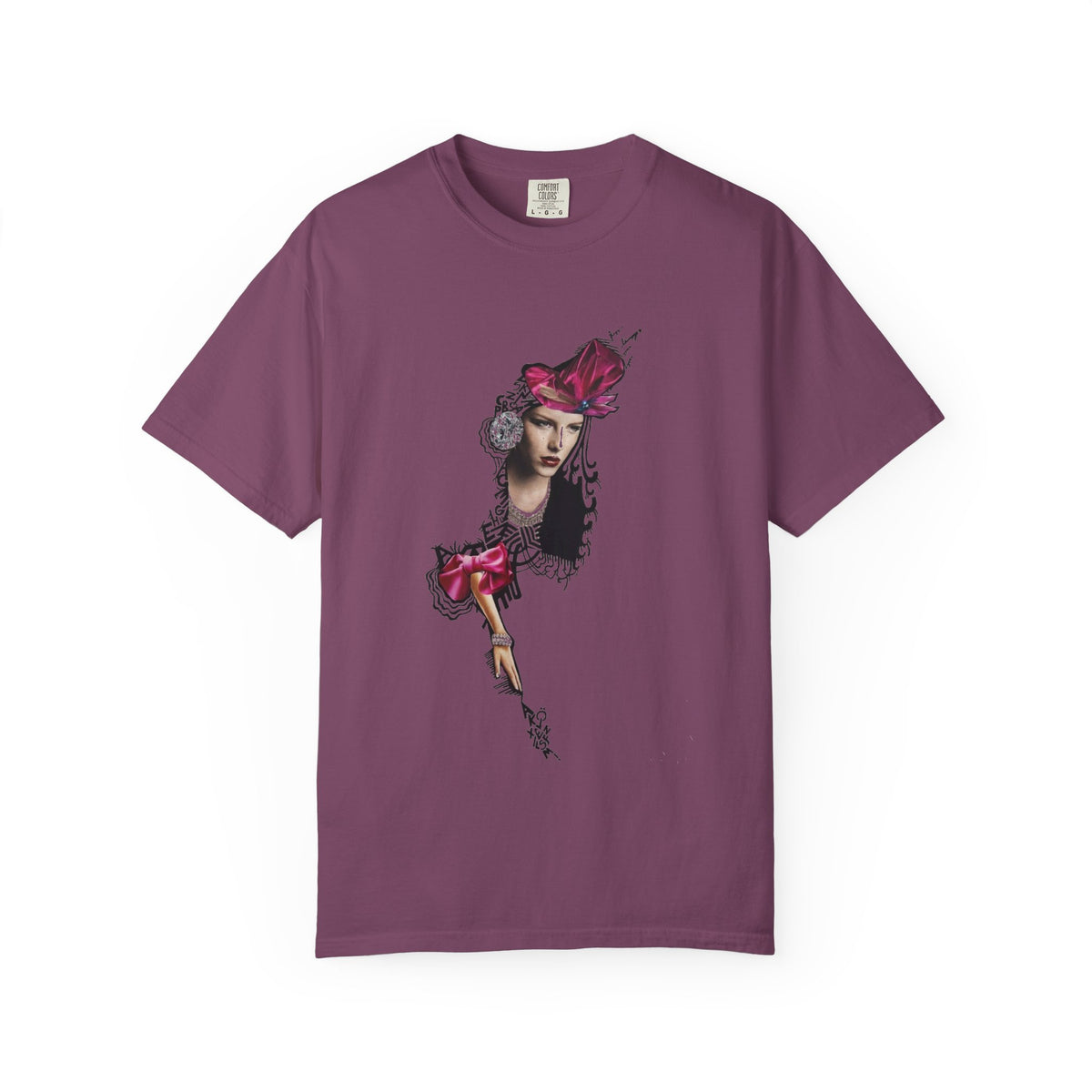 Victorian Rose Portrait T-Shirt