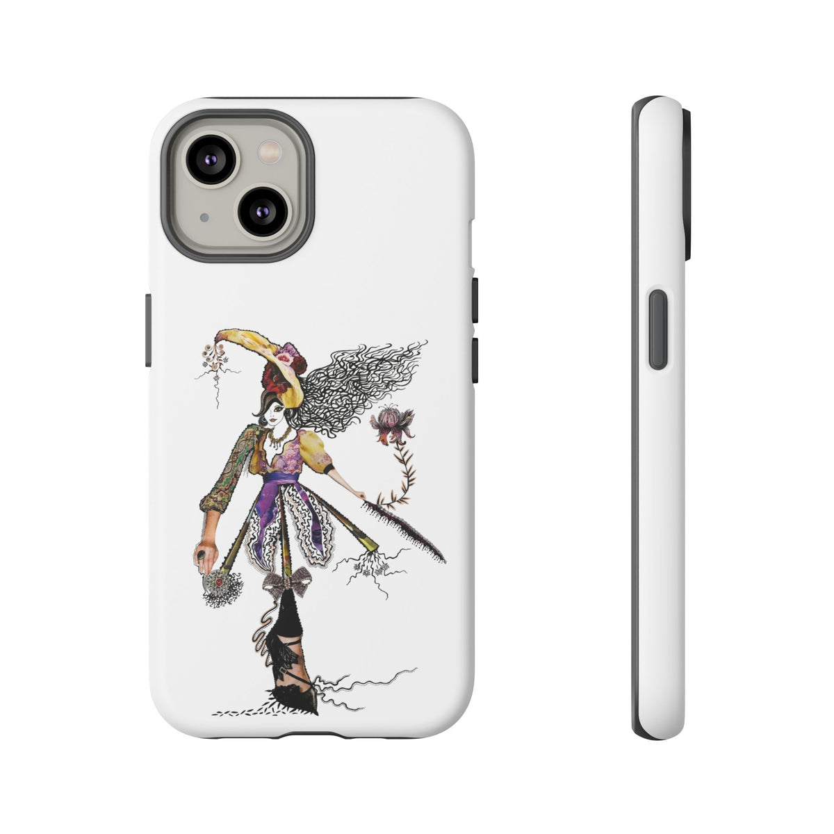 Victorian Witch Illustration Phone Case | iPhone Rugged Case