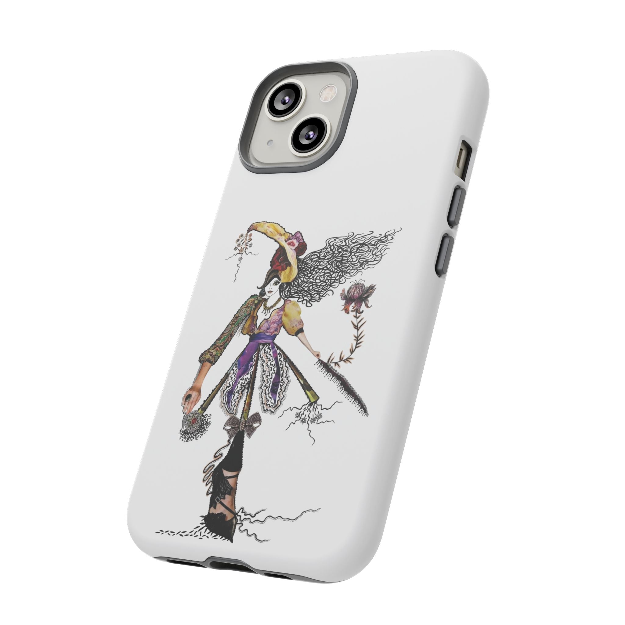 Victorian Witch Illustration Phone Case | iPhone Rugged Case