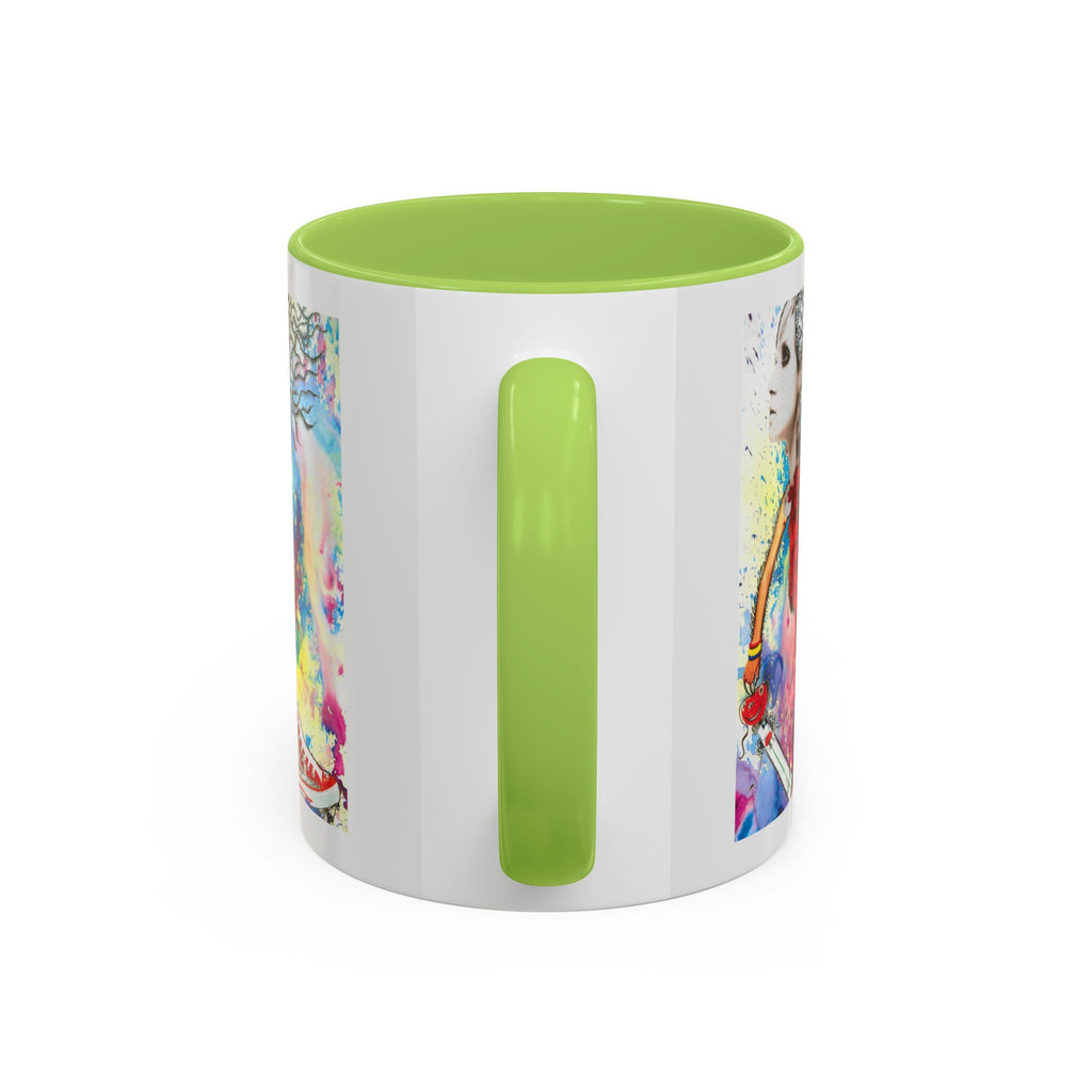 Colorful Abstract Woman Portrait Mug | Accent Coffee Mug