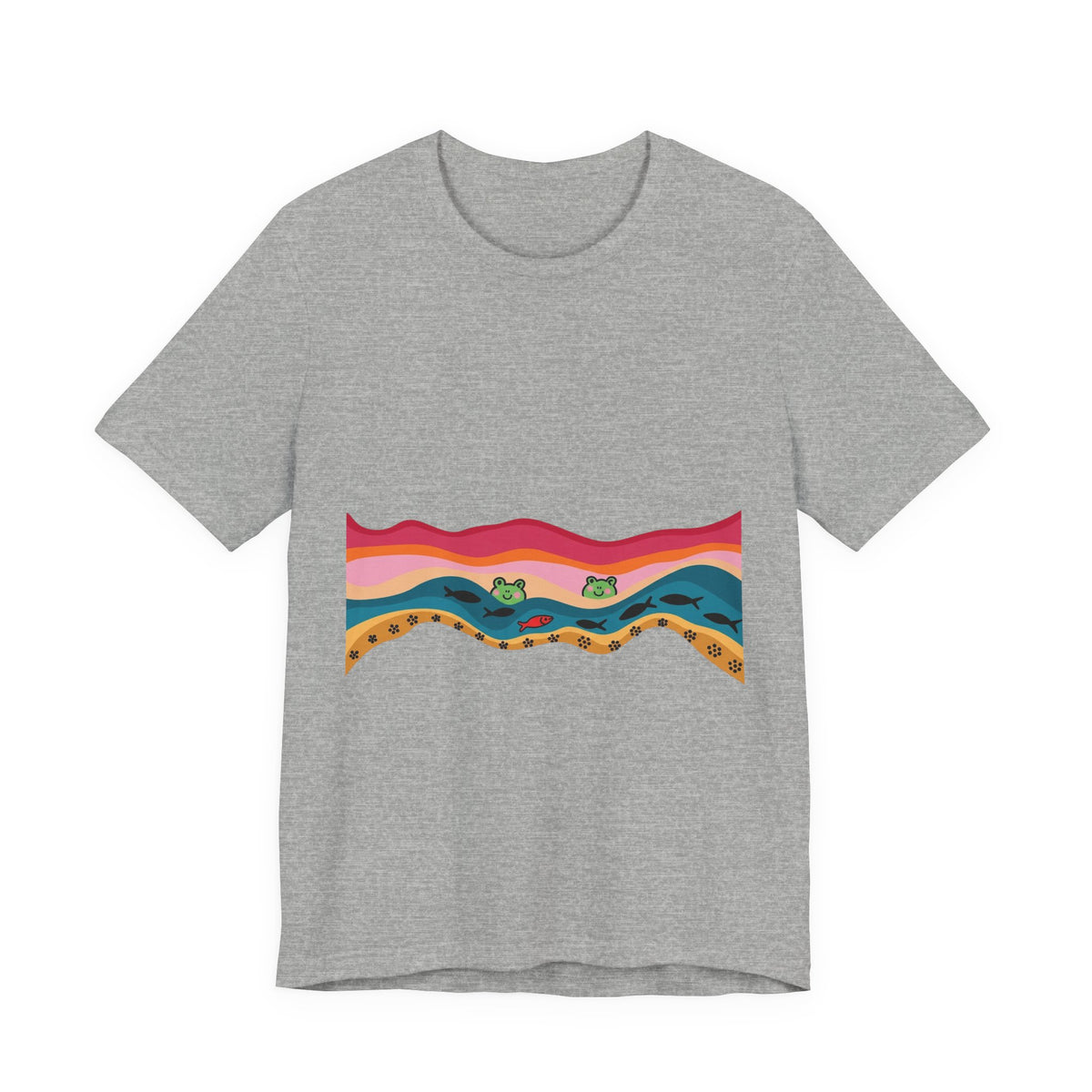 Desert Sunset Wave Graphic Tee