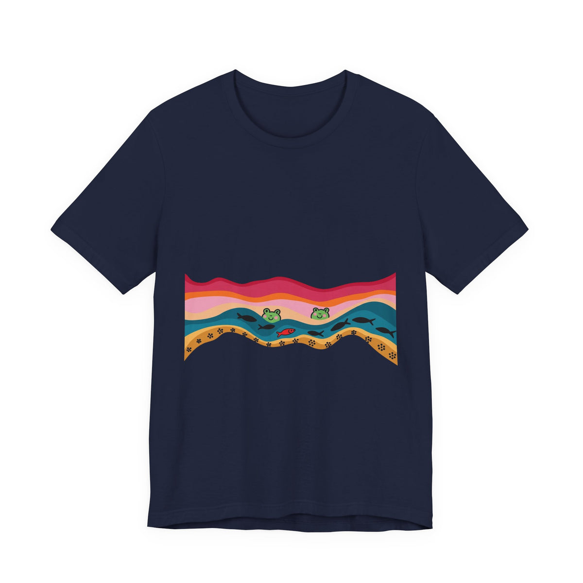 Desert Sunset Wave Graphic Tee
