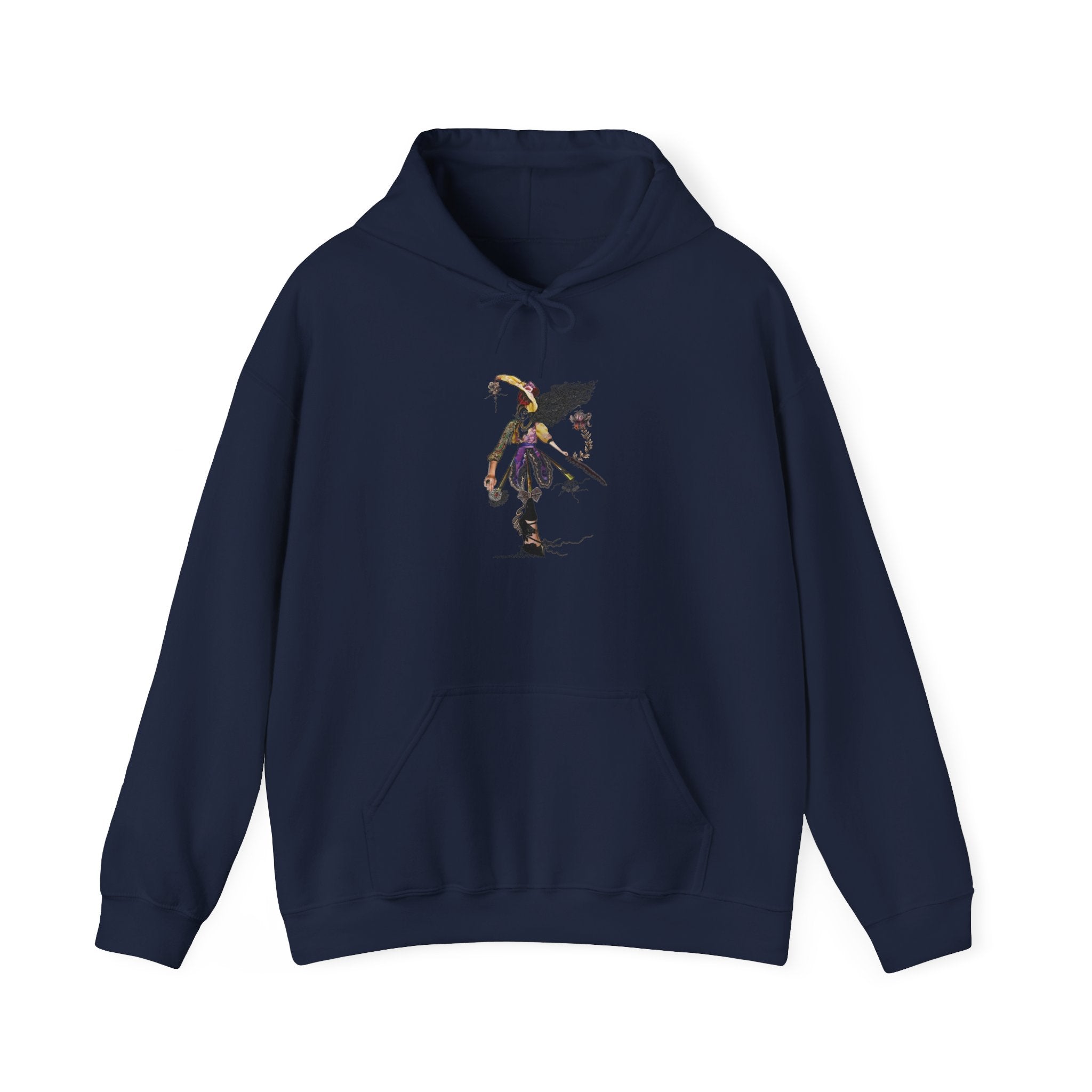 Hoodie — Gothic Angel Warrior Illustration Pullover