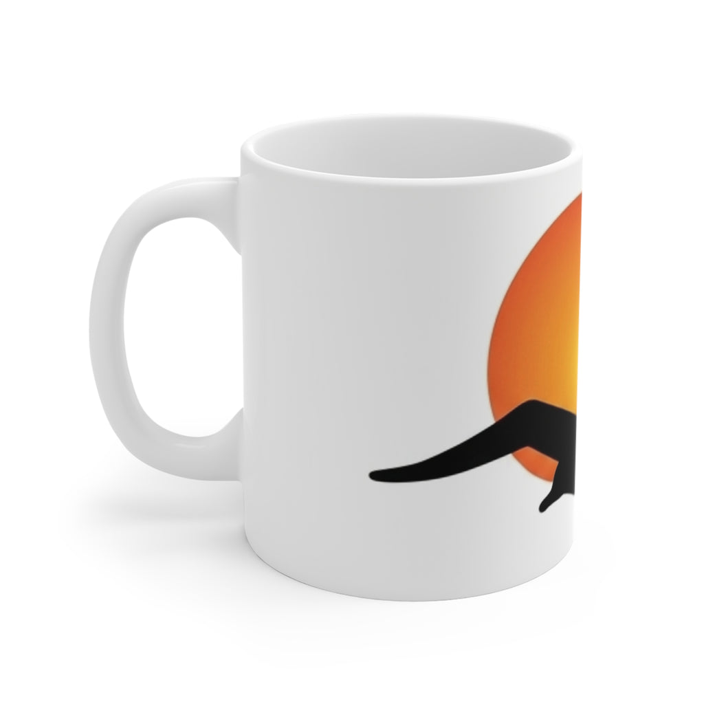 Seagull Sunset Mug | Beach Sunrise Silhouette Coffee Cup