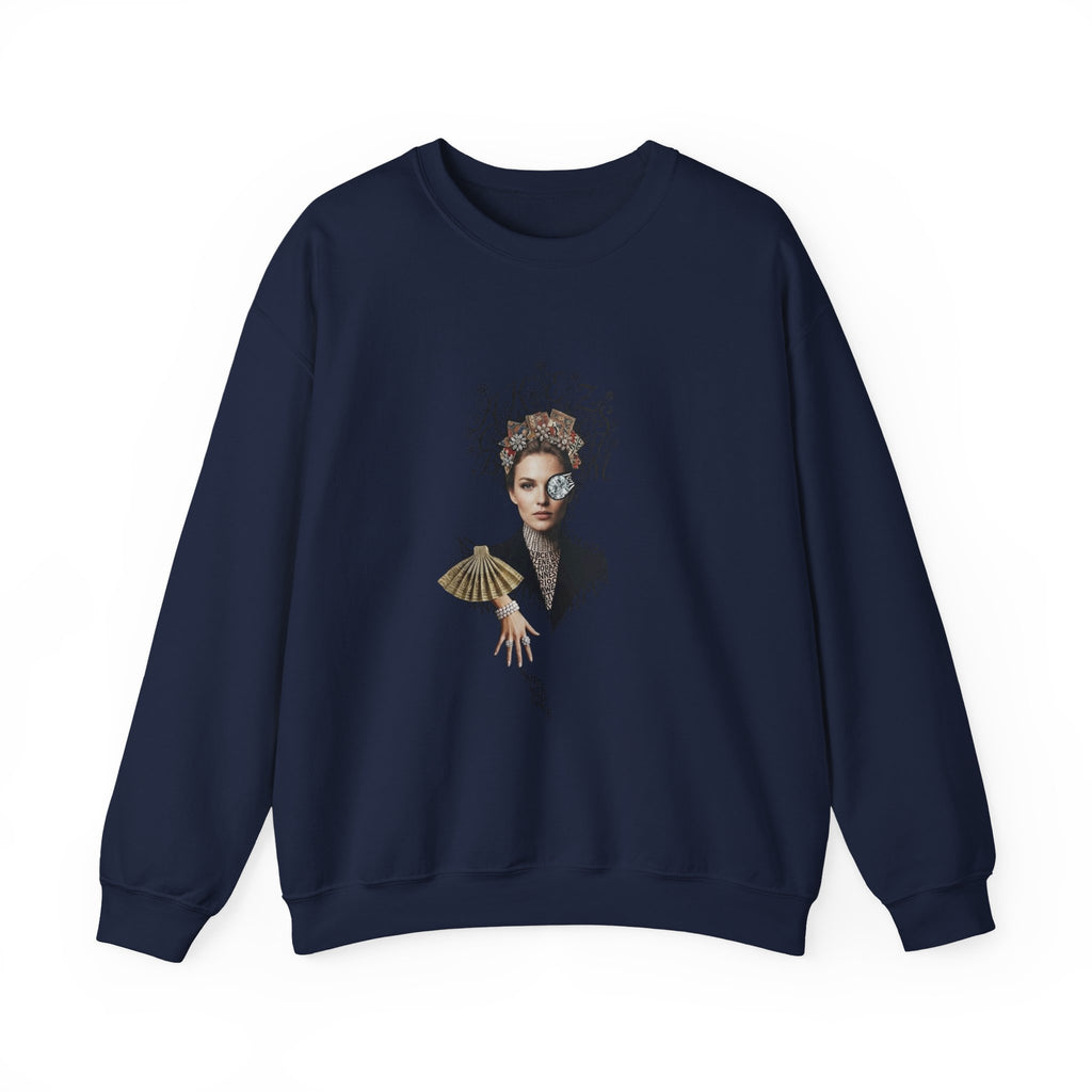 Queen of Hearts Portrait Crewneck Sweatshirt