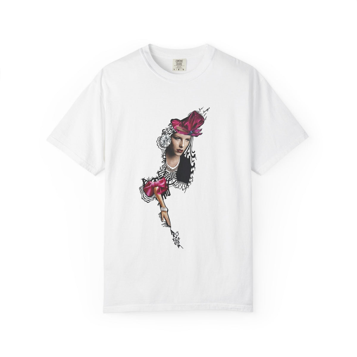 Victorian Rose Portrait T-Shirt