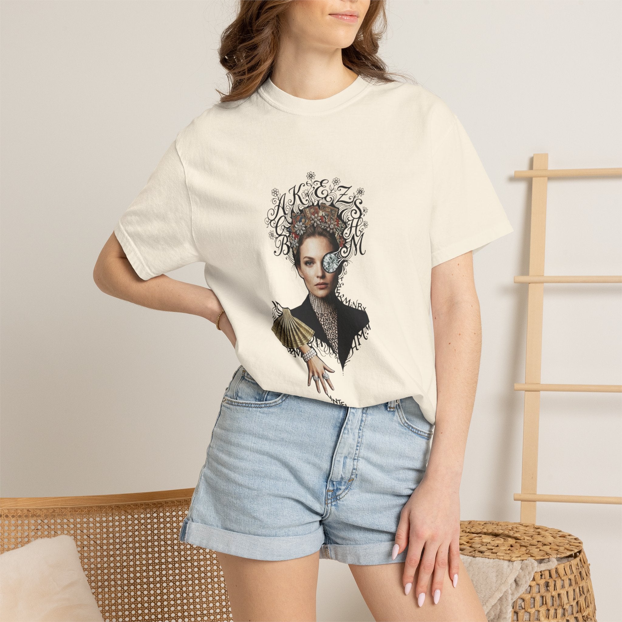 Artistic Femme Portrait T‑Shirt — 'No. 1' Fashion Graphic Tee