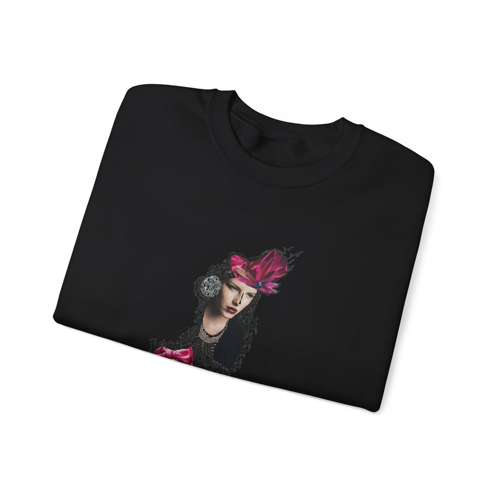Vintage Floral Lady Portrait Sweatshirt