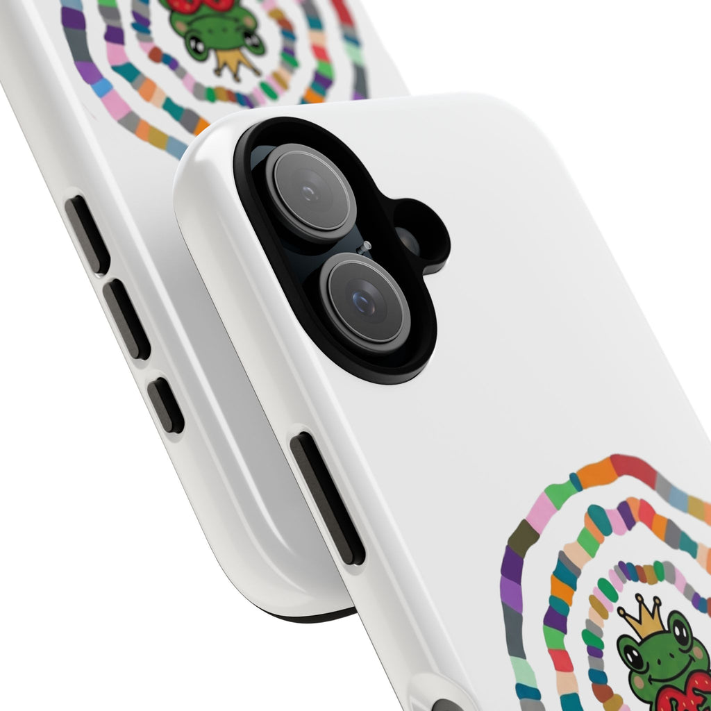 Frog Heart Spiral Tough Case | Colorful Concentric Ring Phone Case