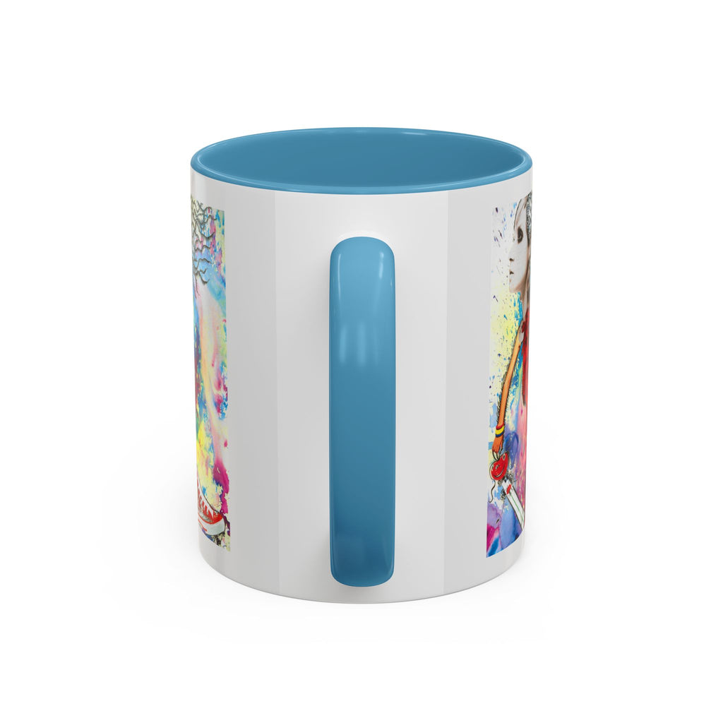 Colorful Abstract Woman Portrait Mug | Accent Coffee Mug