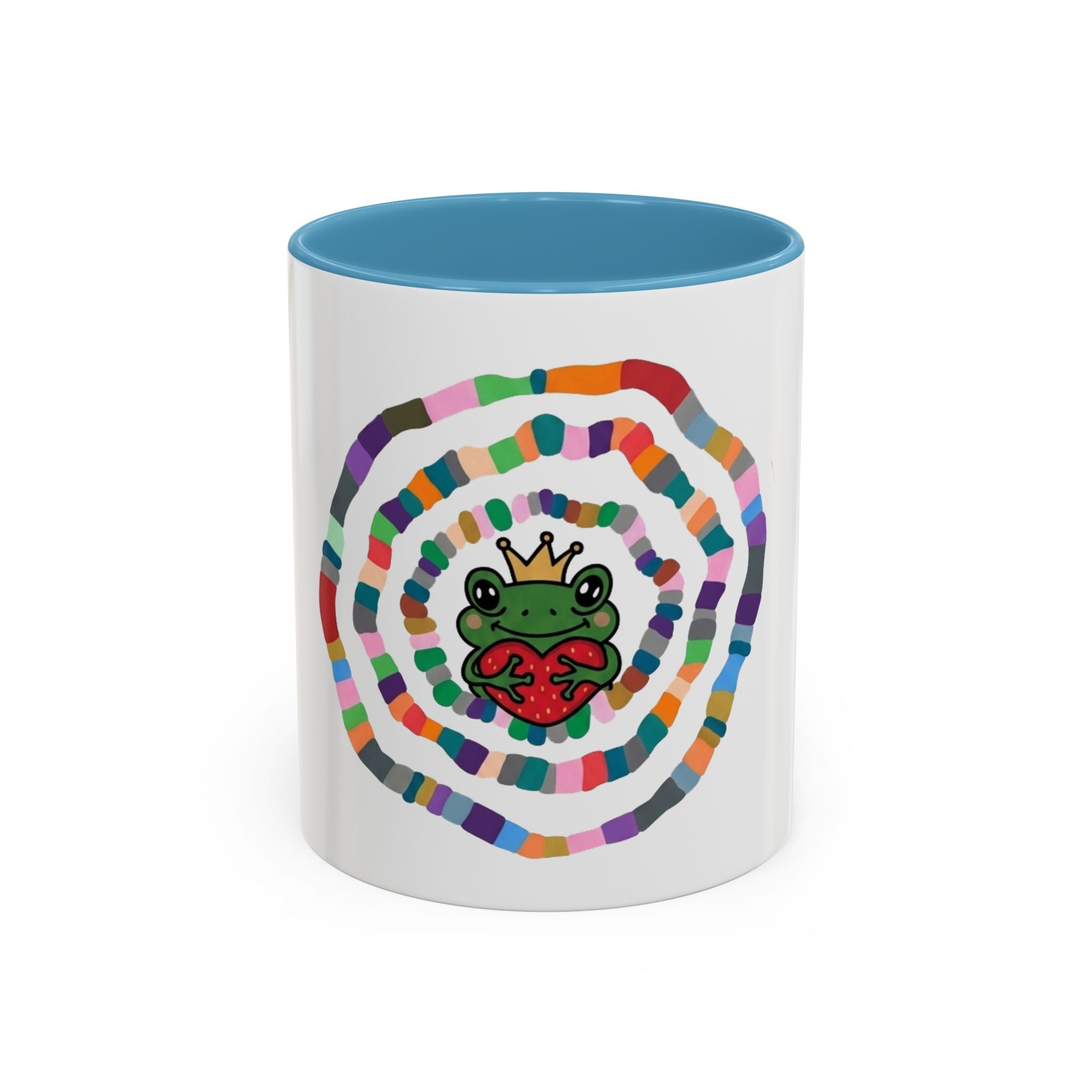 Colorful Crowned Frog Heart mug | Accent Coffee Mug 11oz 15oz