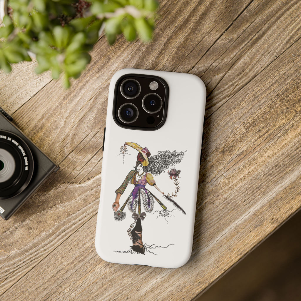 Victorian Witch Illustration Phone Case | iPhone Rugged Case