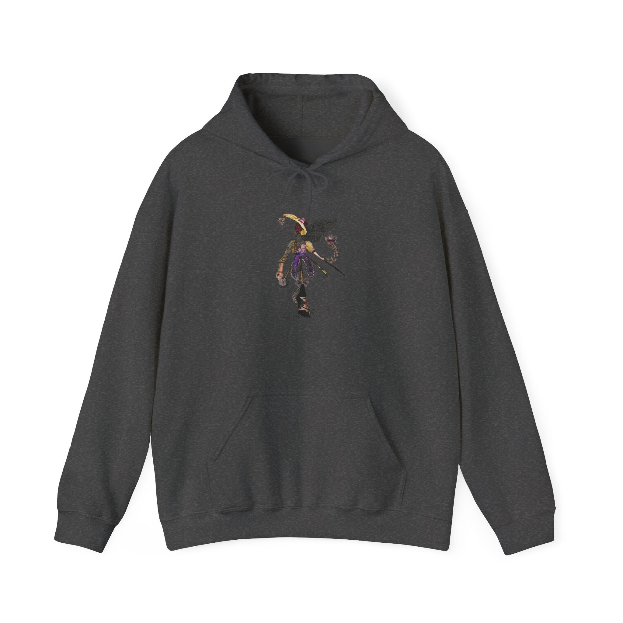 Hoodie — Gothic Angel Warrior Illustration Pullover