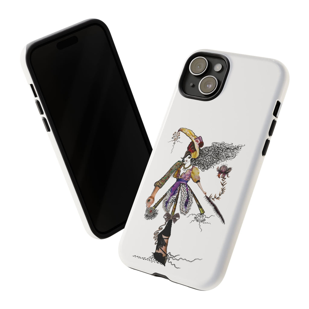 Victorian Witch Illustration Phone Case | iPhone Rugged Case