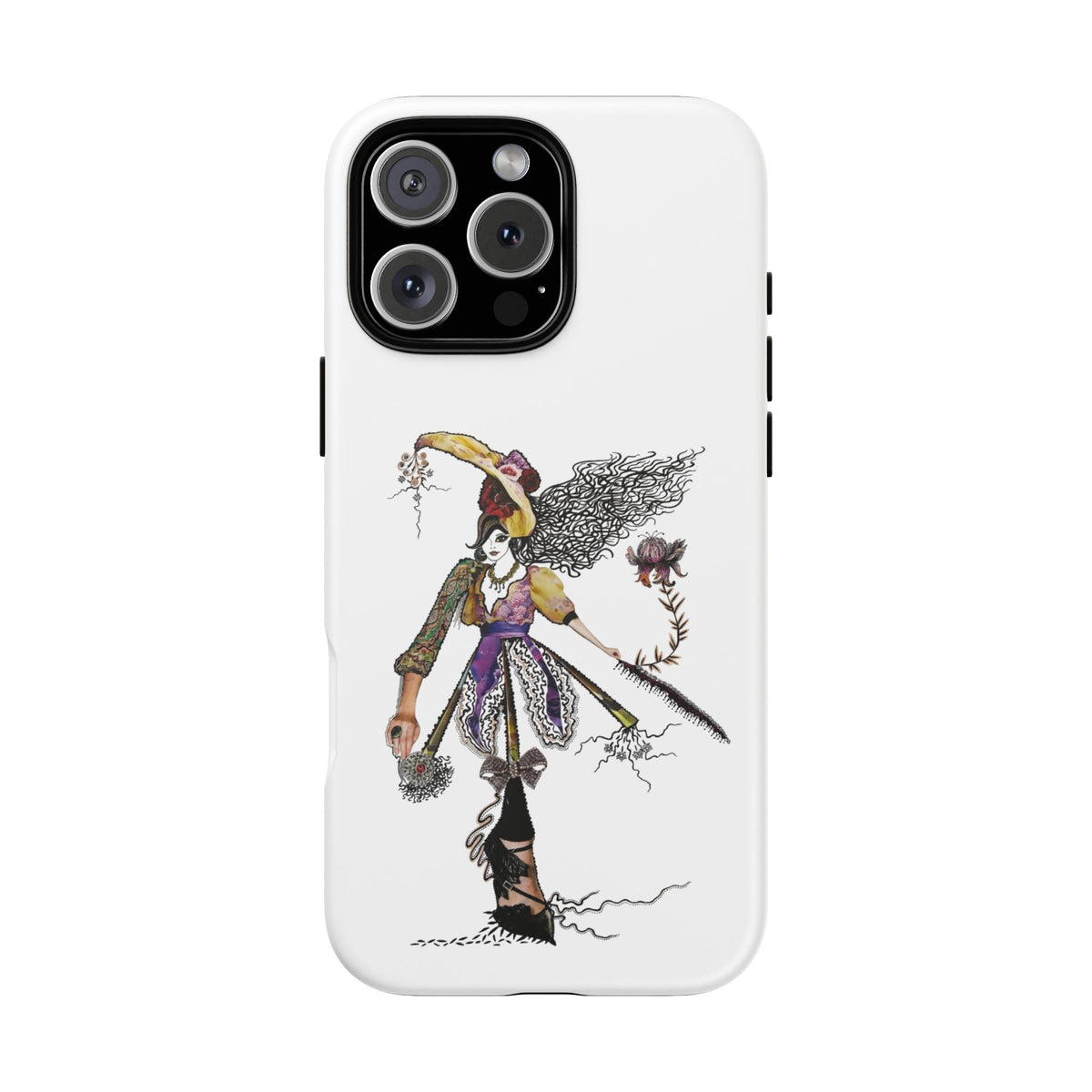 Victorian Witch Illustration Phone Case | iPhone Rugged Case