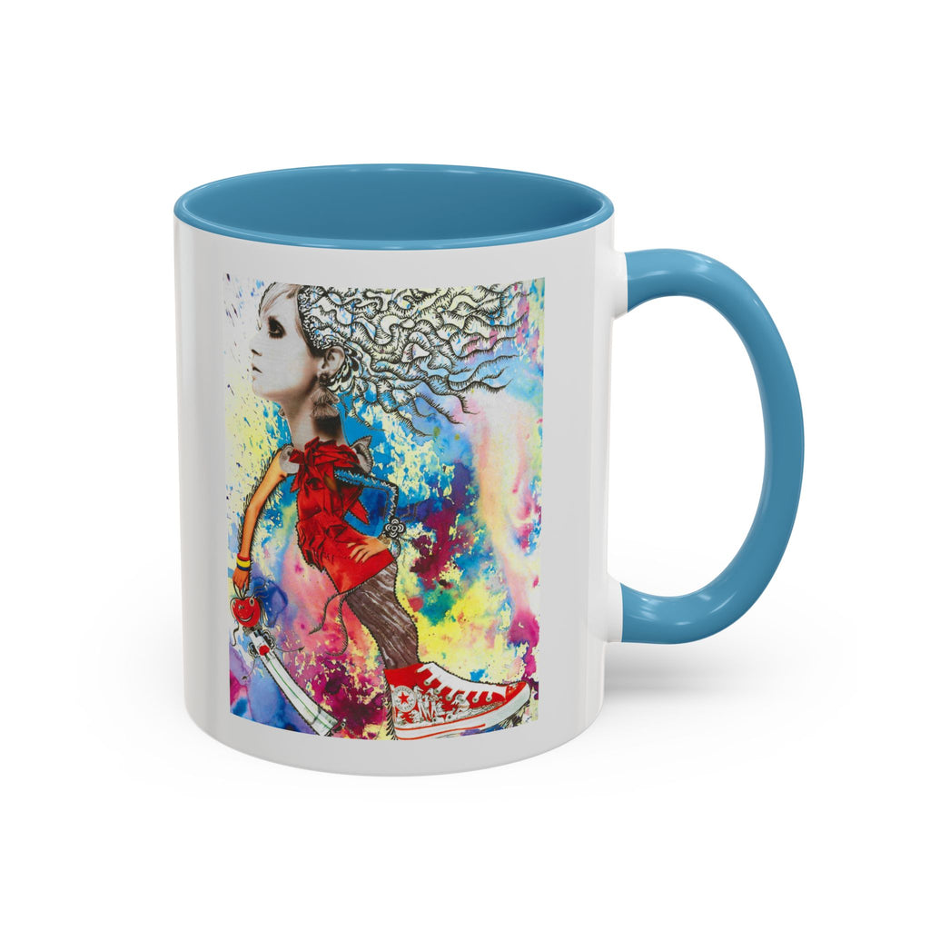 Colorful Abstract Woman Portrait Mug | Accent Coffee Mug