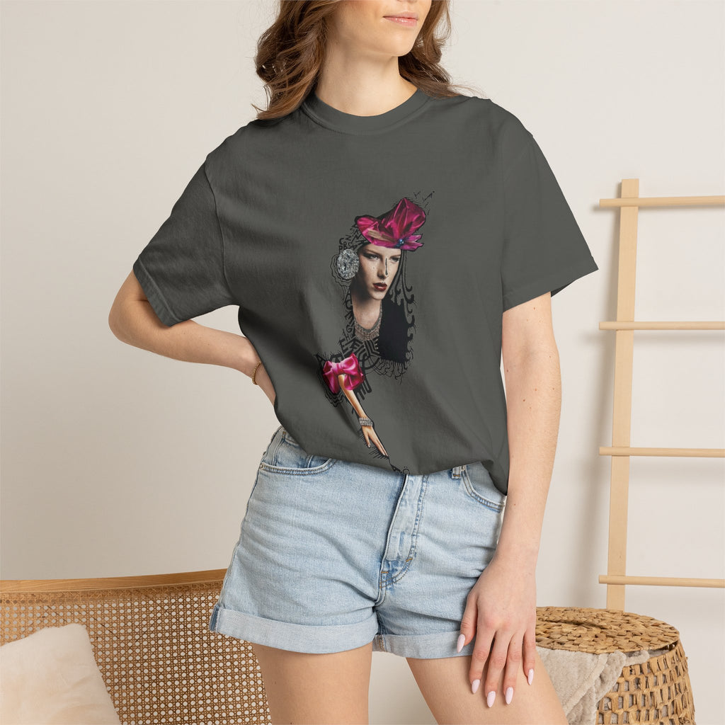 Victorian Rose Portrait T-Shirt