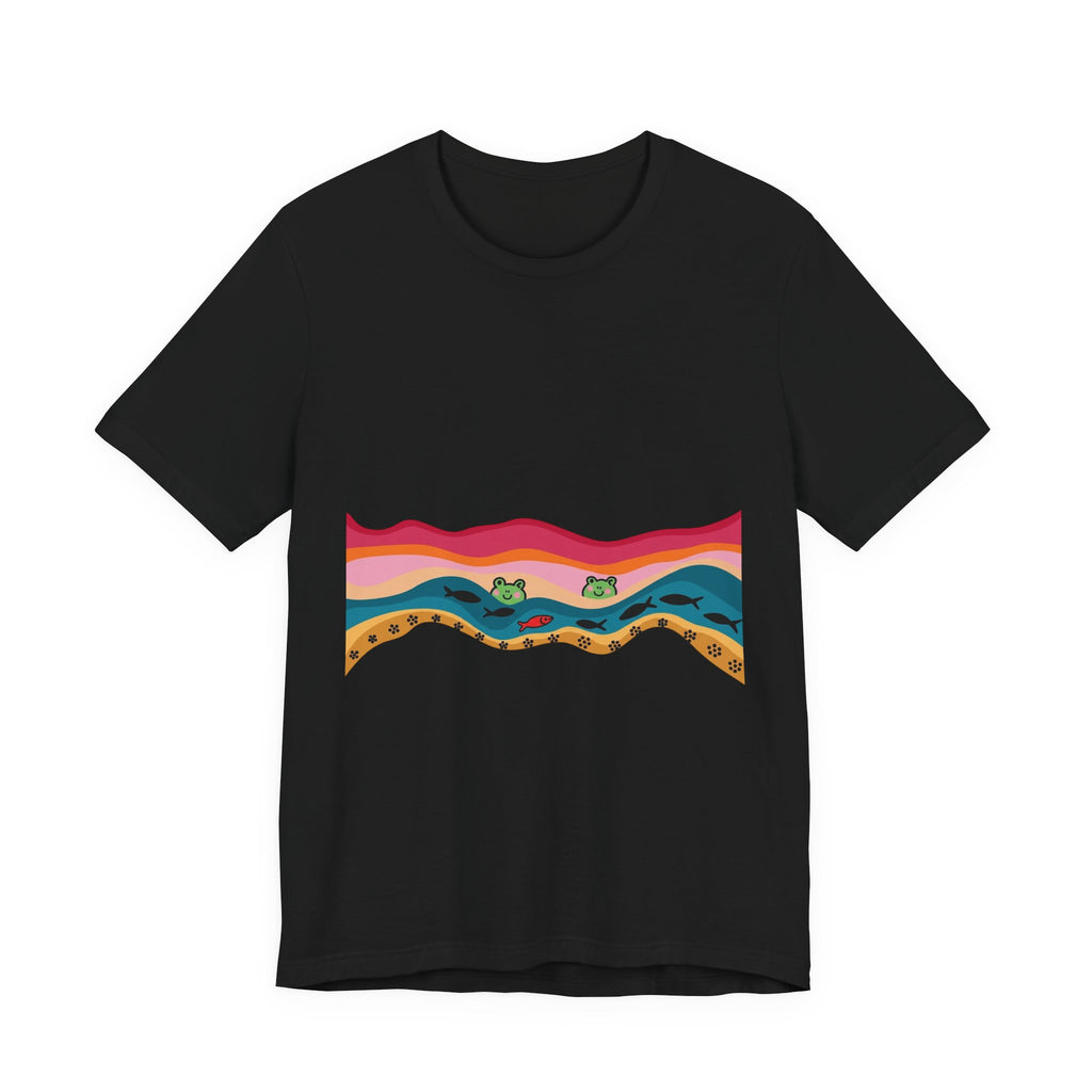Desert Sunset Wave Graphic Tee