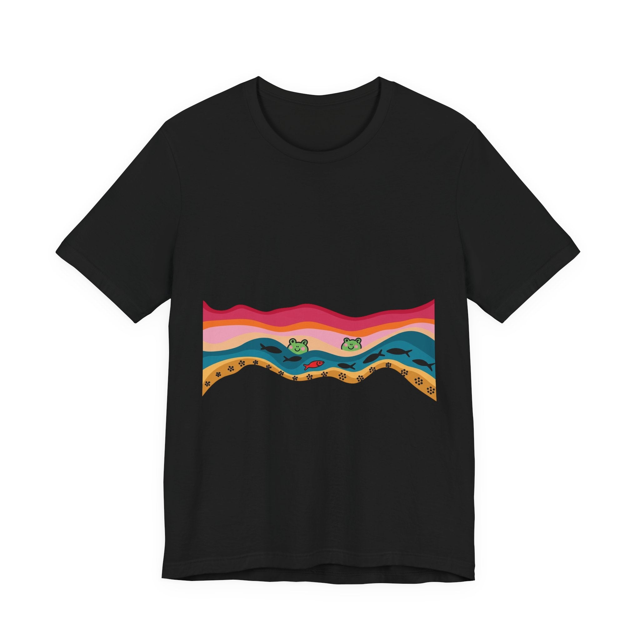 Desert Sunset Wave Graphic Tee