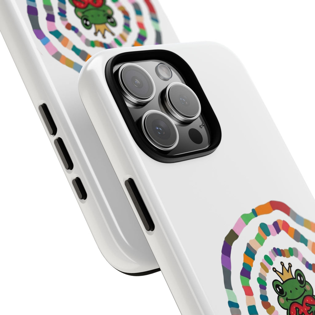 Frog Heart Spiral Tough Case | Colorful Concentric Ring Phone Case